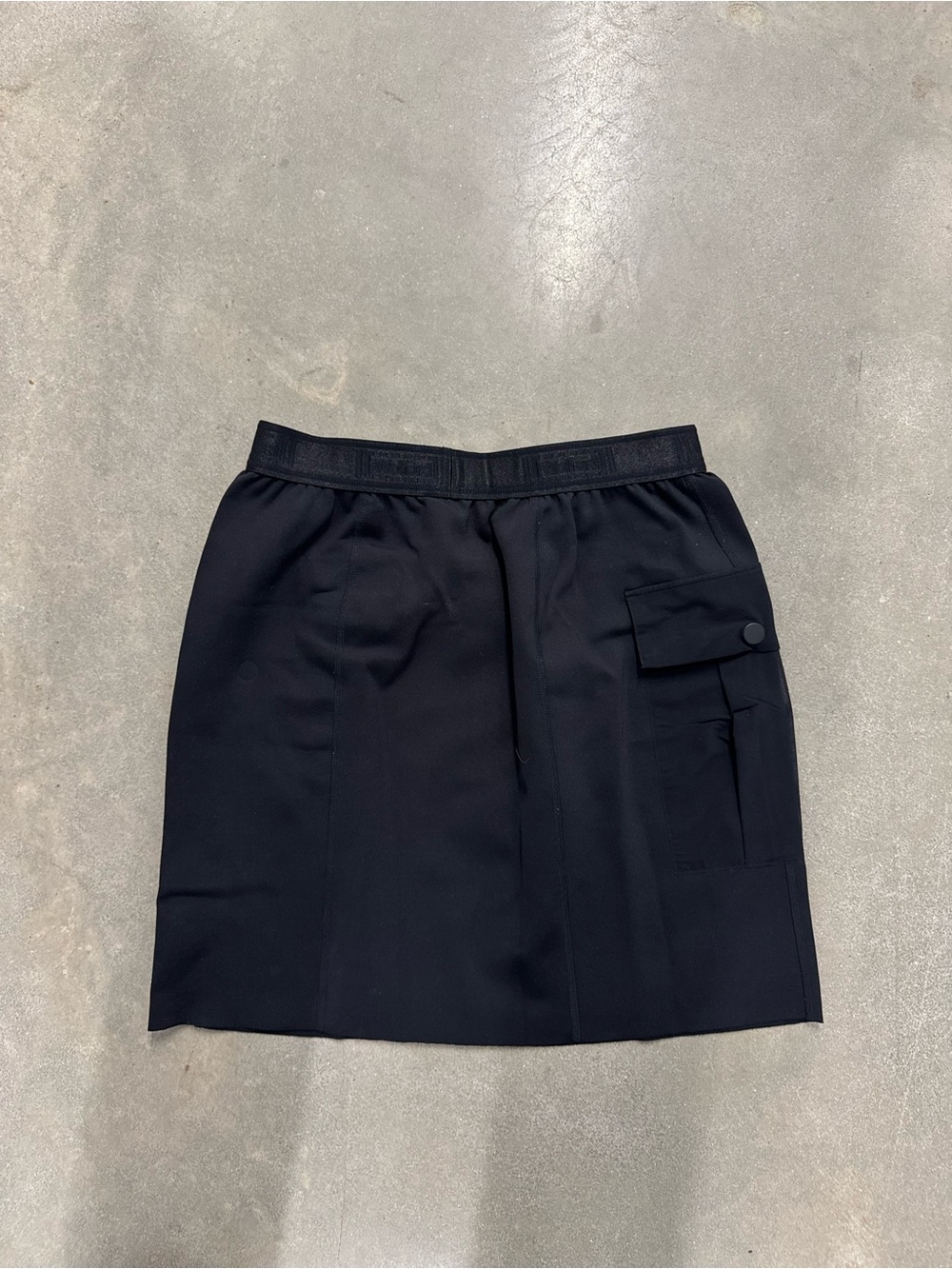 Wolford Black Cargo Pencil Skirt with Flap Pocket